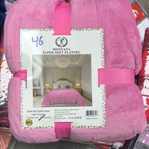 Super Soft Flannel Bedding Set - Pink